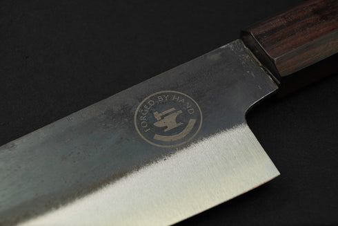 'FBH' NAKIRI 180 MM / KUROUCHI 5160 ČELIK / DRŠKA OD EGZOTIČNOG DRVA U CRVENOM TONU